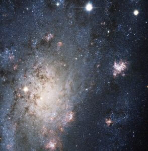 超新星の輝きはどれ? ハッブル宇宙望遠鏡が2004年に観測した渦巻銀河「NGC 2403」