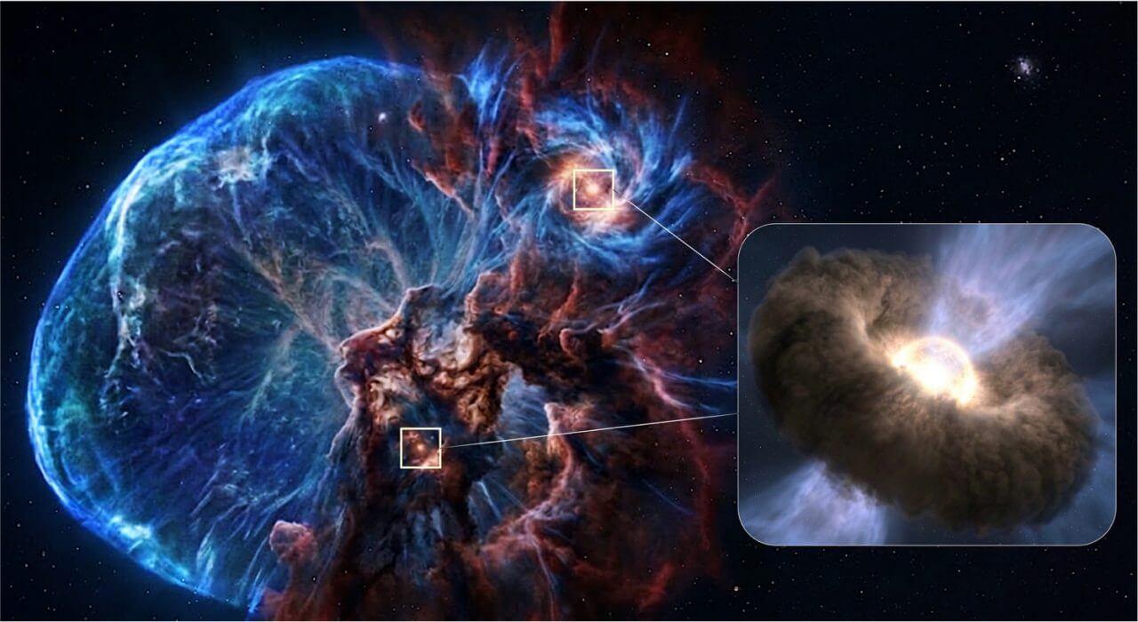超新星爆発の過酷な環境でも有機分子は生き残る? アルマ望遠鏡が超新星残骸で“星のゆりかご”を初発見