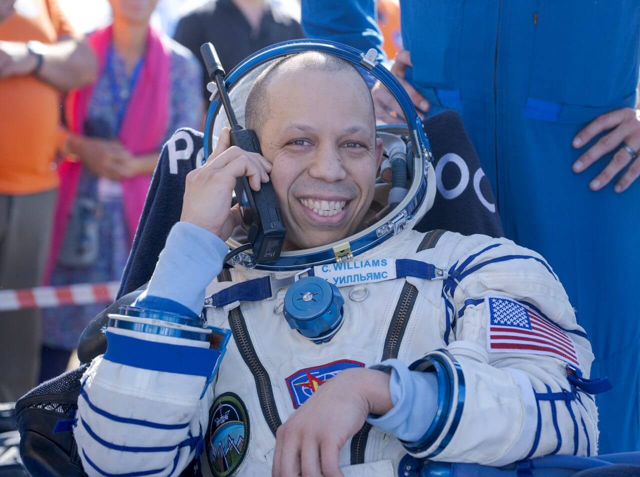 「Soyuz MS-28」宇宙船で帰還したNASAのChris Williams宇宙飛行士（Credit: NASA/Bill Ingalls）