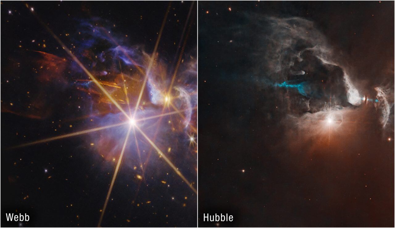 ウェッブ望遠鏡が観測した“おうし座”の赤ちゃん星系「おうし座FS星」のダイナミックな産声