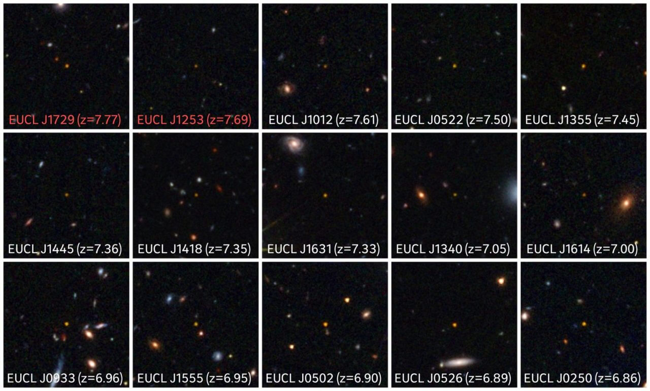 ESA宇宙望遠鏡「ユークリッド」のデータから観測史上最古のクエーサーを発見 約131億年前に存在