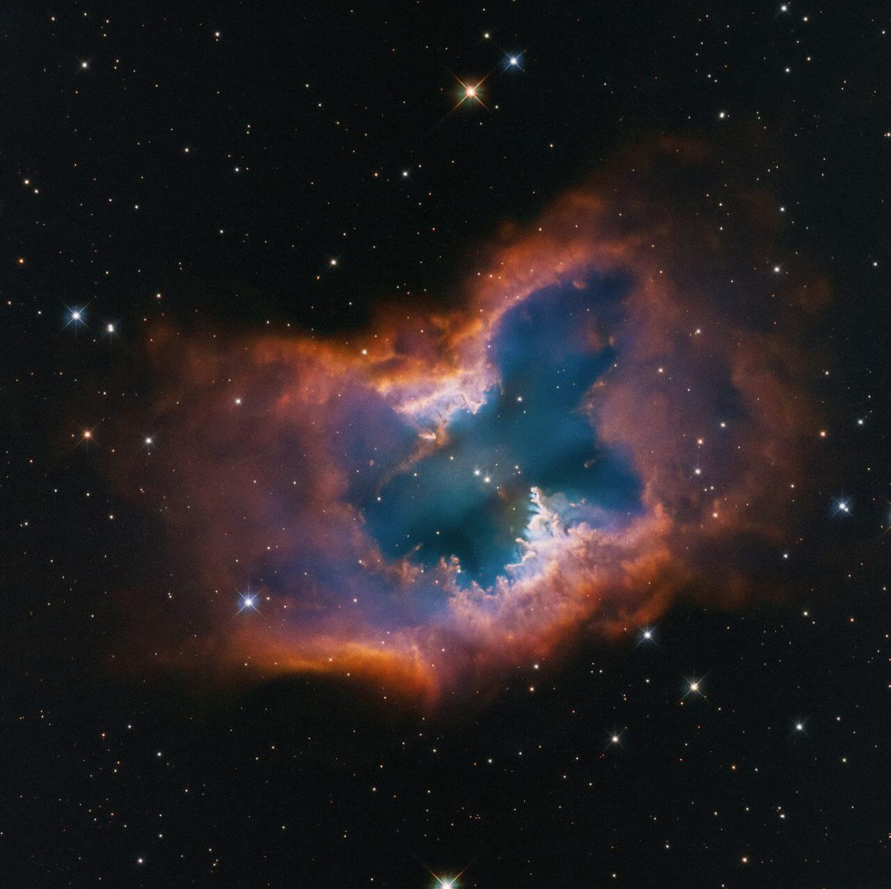 羽ばたく蝶のように美しい姿 ハッブル宇宙望遠鏡が観測した惑星状星雲「NGC 2899」