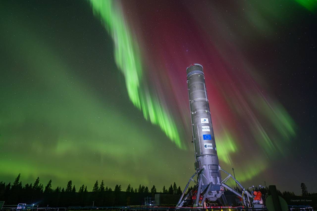 エスレンジ宇宙センターに設置された再使用型ロケット段実証機「Themis（テミス）」（Credit: ArianeGroup/SSC Space/Theo_MOKHTARI）