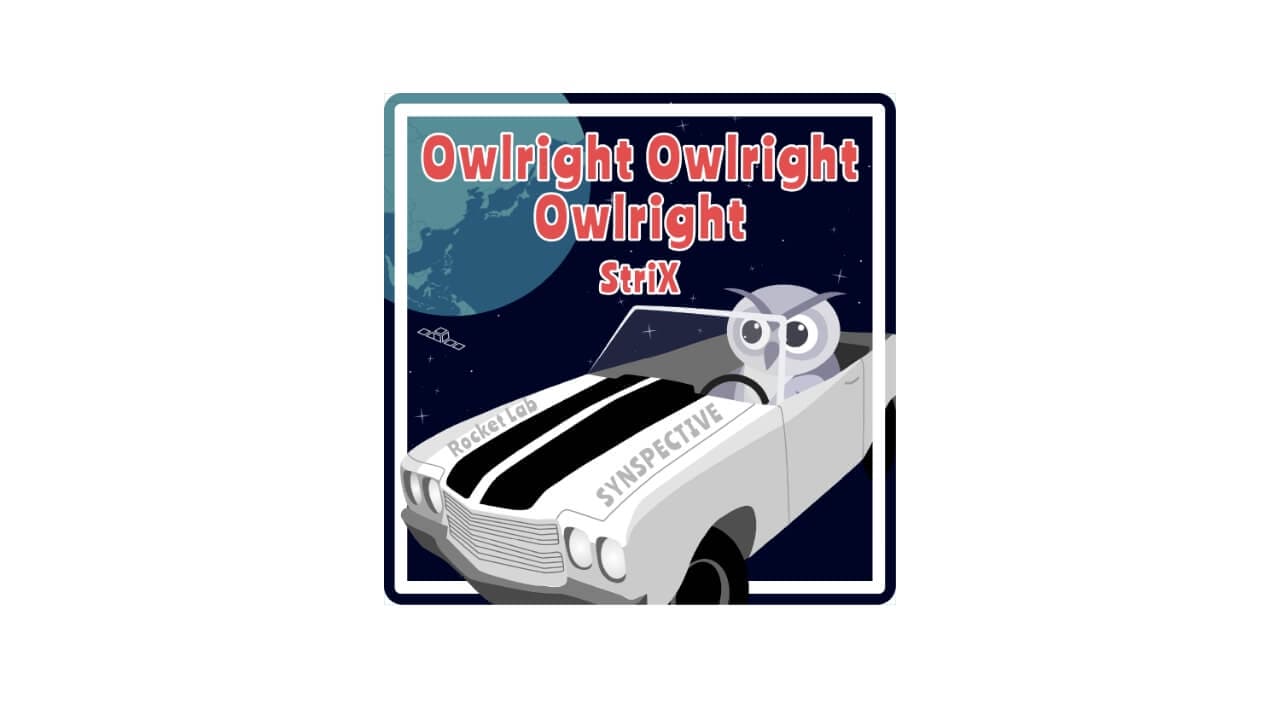「Owlright Owlright Owlright」ミッションのパッチ（Credit: Synspective）