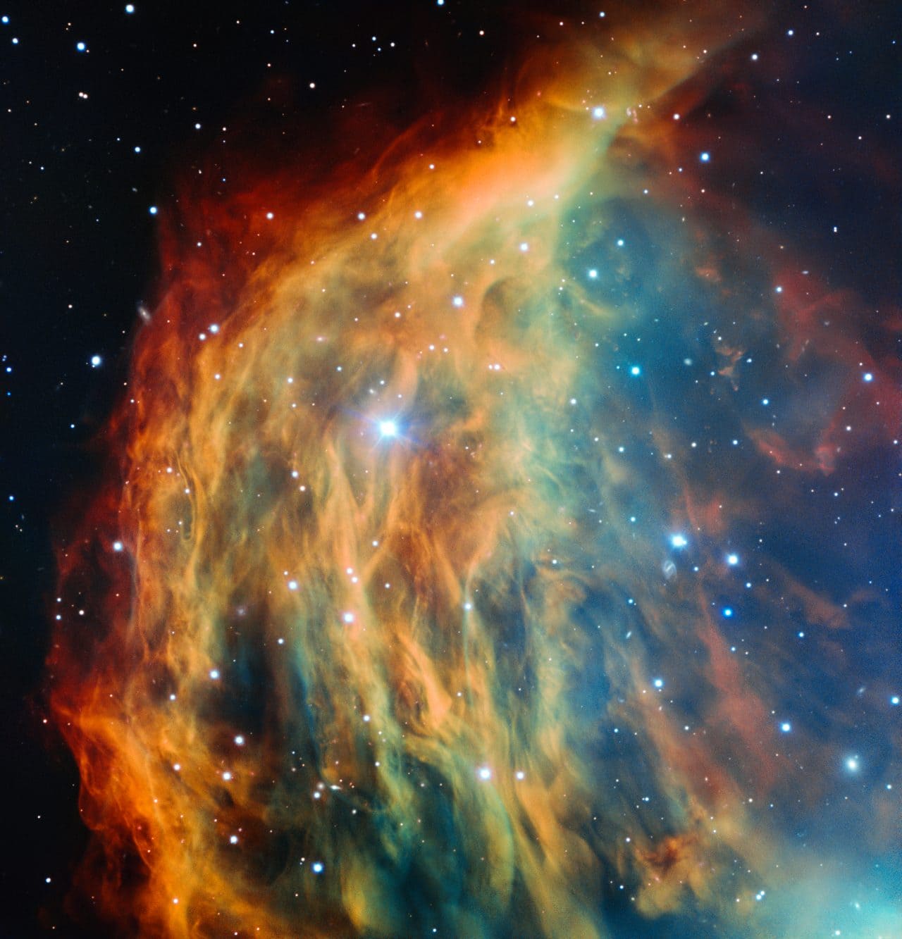 メデューサを思わせる姿　超大型望遠鏡VLTが観測した惑星状星雲「Sh 2-274」