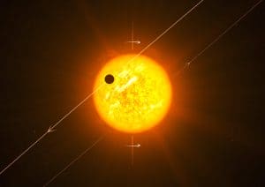 太陽系外惑星「GJ 3090 b」は恒星の自転と逆向きに公転？　最初から傾いた軌道で誕生した可能性