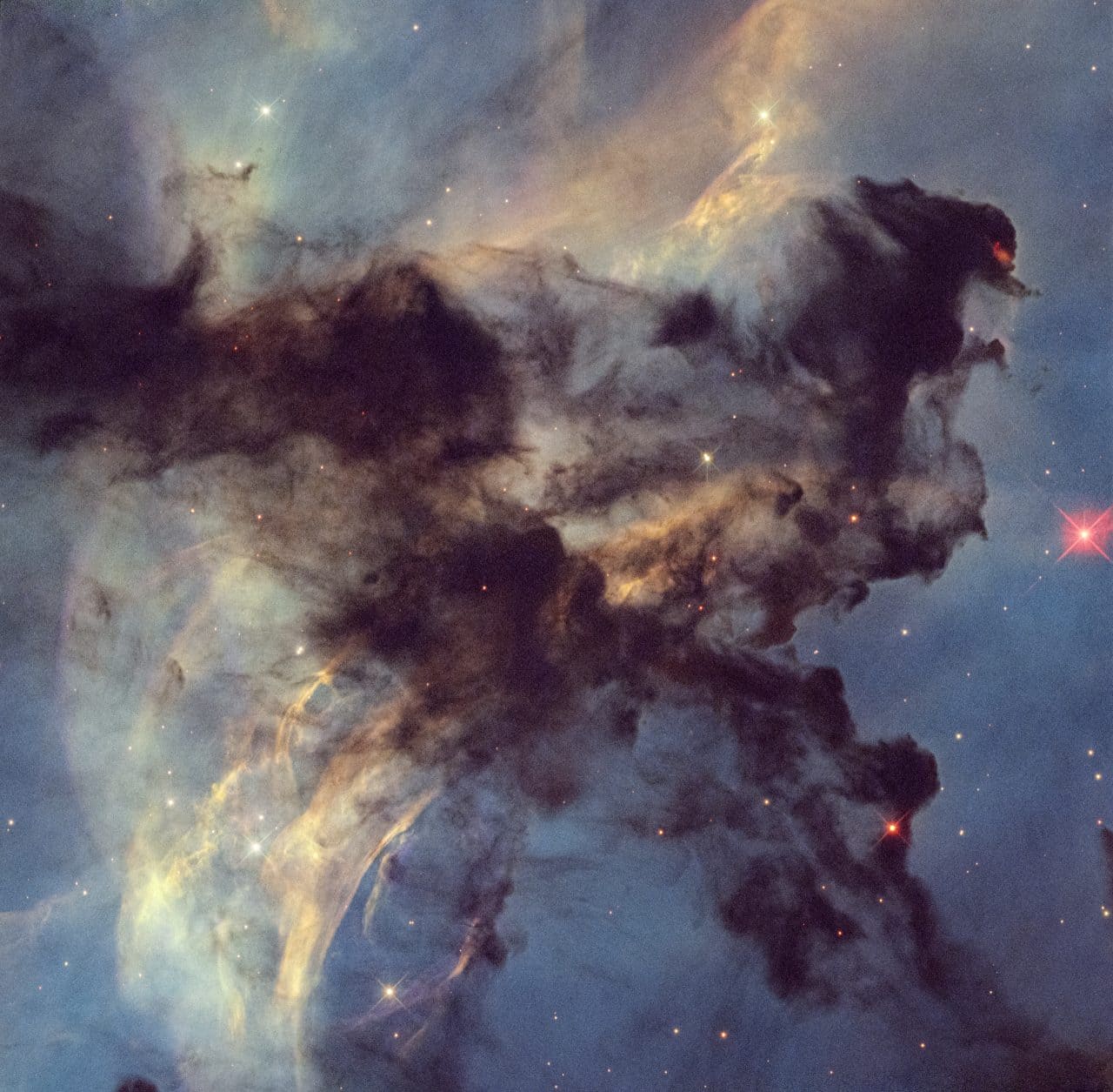 巨大な星々に彫り刻まれる一輪の花 ハッブル宇宙望遠鏡が観測した「ばら星雲」のクローズアップ