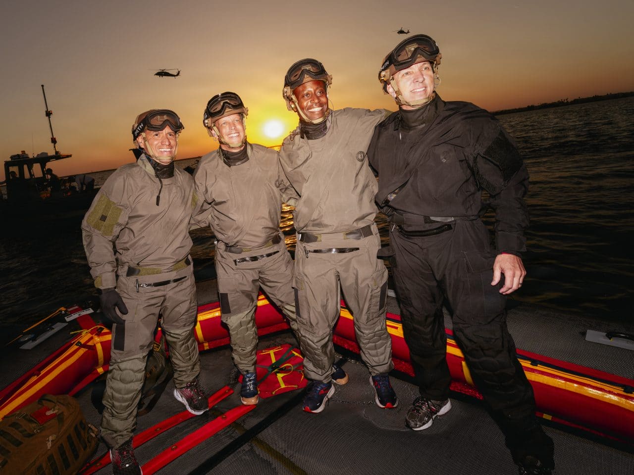 帰還時の訓練に臨むアルテミスIIIミッションのクルー。2026年9月24日撮影（Credit: US Navy/2nd Class August Clawson）