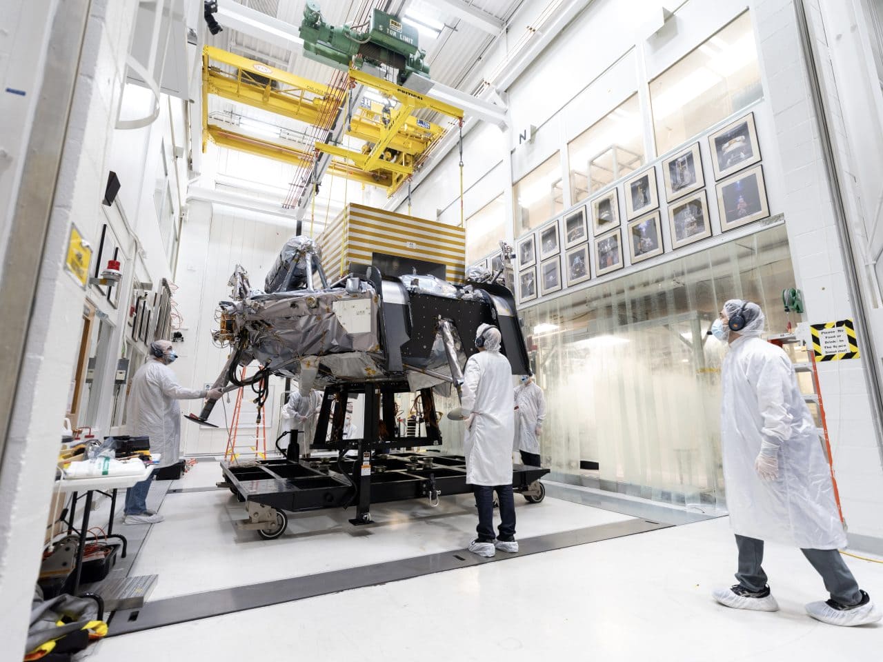環境試験を受けるVoyager Technologiesの月着陸船「Griffin-1(グリフィン1)」(Credit: NASA/JPL-Caltech)