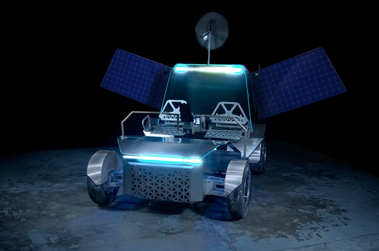 Lunar OutpostのLTV「Pegasus」の実物大モックアップ（Credit: Lunar Outpost）