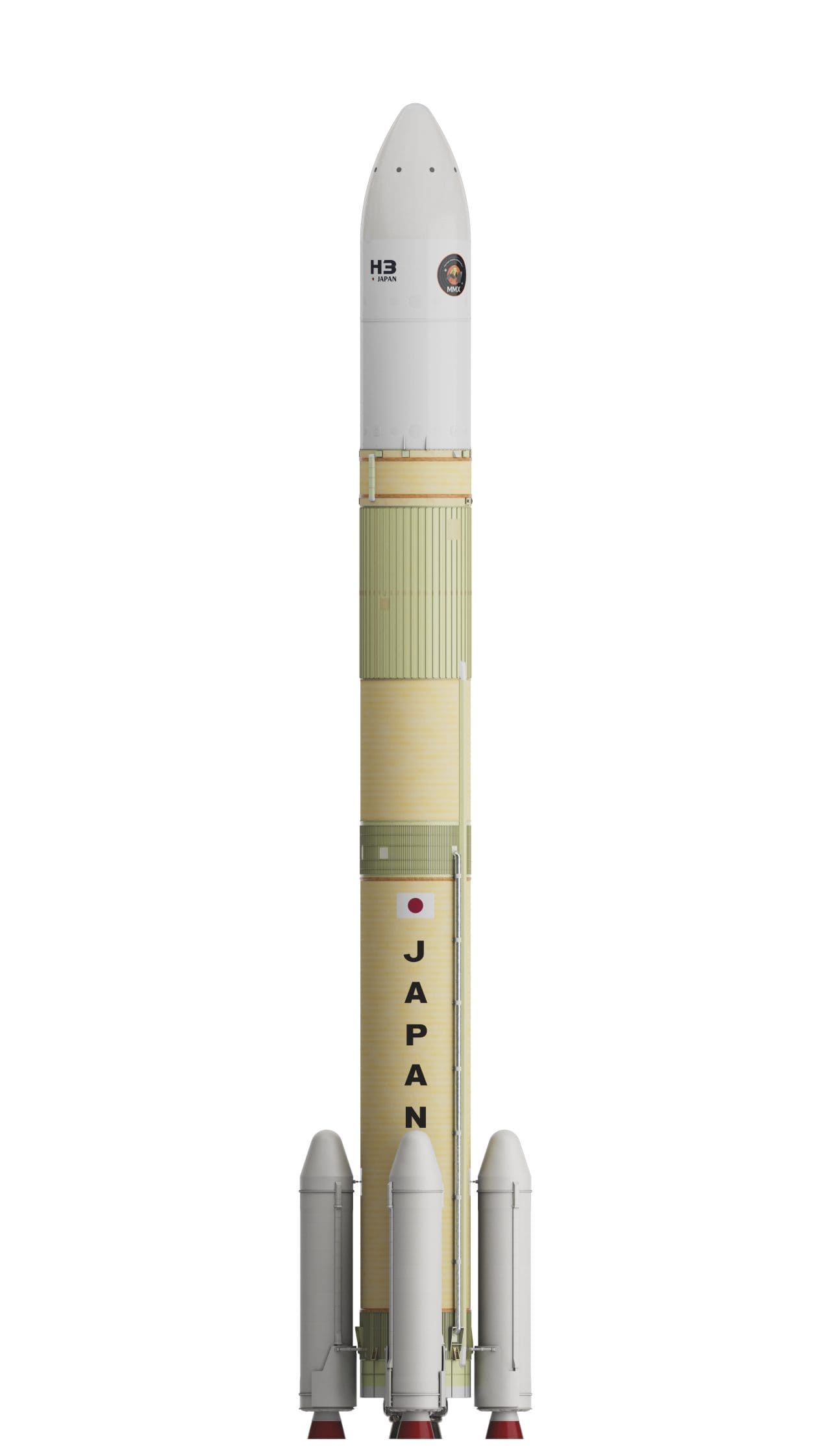 H3-24L形態を採用したH3ロケット10号機のCGイメージ（Credit: JAXA）