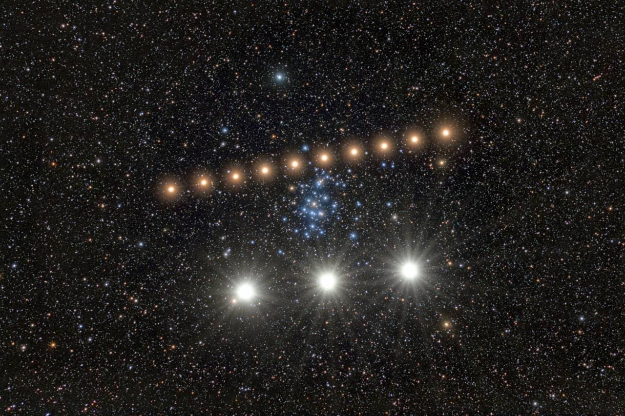 星の間をさまよう惑星 プレセペ星団のそばを通った火星と金星