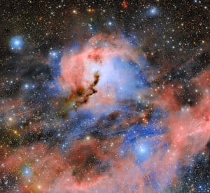 星を生み出す“カモメの頭” ルービン天文台の試験観測で捉えられた散光星雲「Sh 2-292」