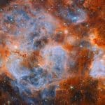 東西で段階が異なる星形成領域　ウェッブ宇宙望遠鏡が観測した大マゼラン雲の「N159」