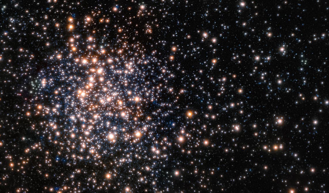 VLT(超大型望遠鏡)とハッブル(Hubble)宇宙望遠鏡で観測した「Terzan 5(ターザン5)」(Credit: ESO/F. Ferraro)